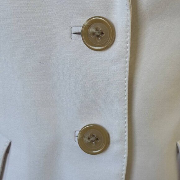 BANANA REPUBLIC Women’s Classy Cream Stretchy Blazer Jacket - Size 4P - Picture 2 of 7